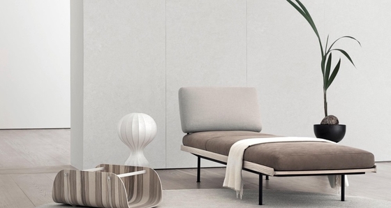 Tejas de porcelana acristaladas de color gris claro de 400x1200 mm para paredes interiores