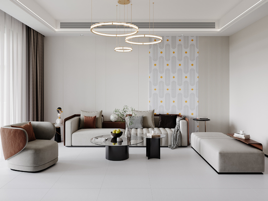 Baldosas de porcelana gris claro de 600x1200mm para uso en interiores