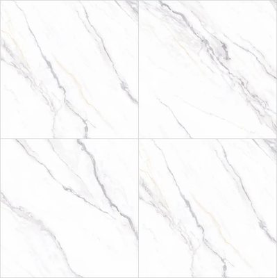 Tablas de piedra sinterizada de color blanco pulido 1200x1200mm para la renovación del baño
