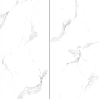 Tejas de porcelana pulida blanca de Carrara 800x800 mm no resbaladizas