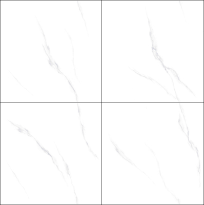 Baldosas de porcelana esmaltada pulida Carrara de 800x800mm resistentes a las manchas y al fuego para dormitorio y proyecto