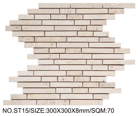 Mosaico de piedra natural de color amarillo claro de 300x300 mm para dormitorio y cocina
