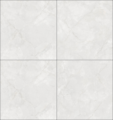 Impresionantes baldosas de porcelana esmaltada pulida de mármol de 800x800mm gris claro para hotel Antibacter