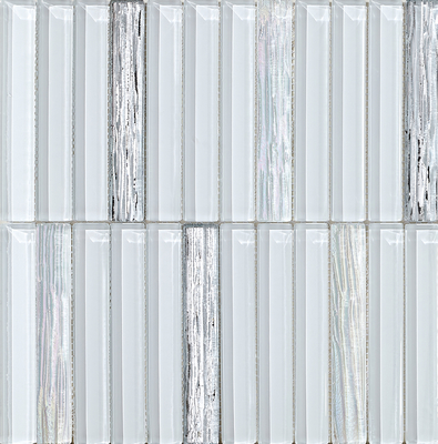 Elegantes y impresionantes mosaicos de vidrio de pared de 300x300 para construcción y decoración creativa