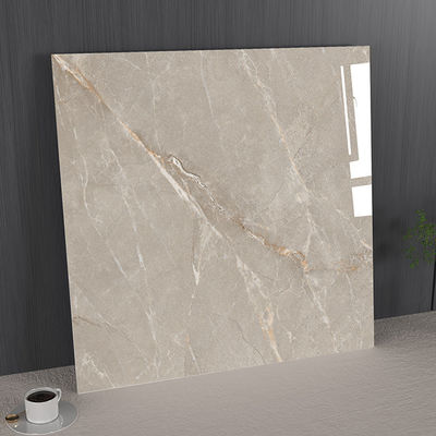 Grisa Durable 1mx1m piso interior de porcelana glaseada pulida azulejos para el hotel