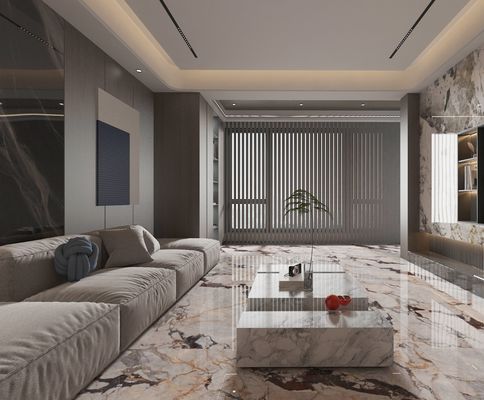 Baldosa de porcelana esmaltada pulida para interiores, elegante y resistente a los ácidos, marrón, de 1000x1000 mm, para balcón