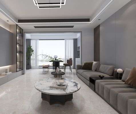 Baldosa de porcelana esmaltada pulida para interiores, resistente al desgaste y sin decoloración, gris 1000x1000mm, para decoración