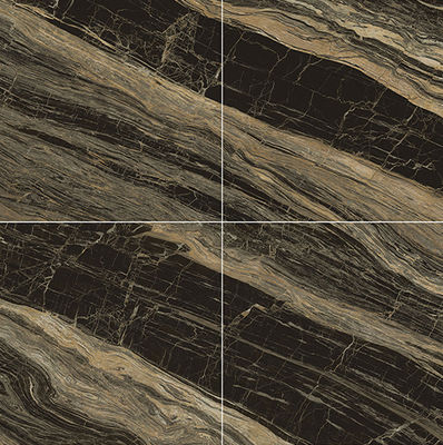 Impermeable gris oscuro 1000x1000mm piso interior Polido azulejos de piedra de lujo para la decoración 3 estilos