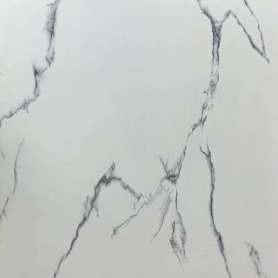 Wear-resistant and Durable 600x600mm Thickness 7.5mm Carrara White Porcelain Tiles for Living Room