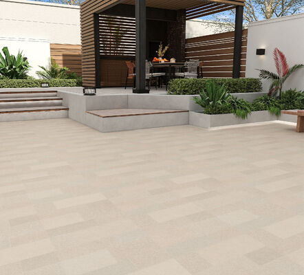 Resistente al desgaste 600x600mm de color amarillo claro para suelo exterior azulejos de pavimento cerámico retro azulejos para terraza y piscina