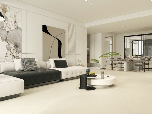 Elegante y resistente al desgaste 600x1200mm azulejos de porcelana de color beige con superficie de molde azulejos de piso para baño y comedor