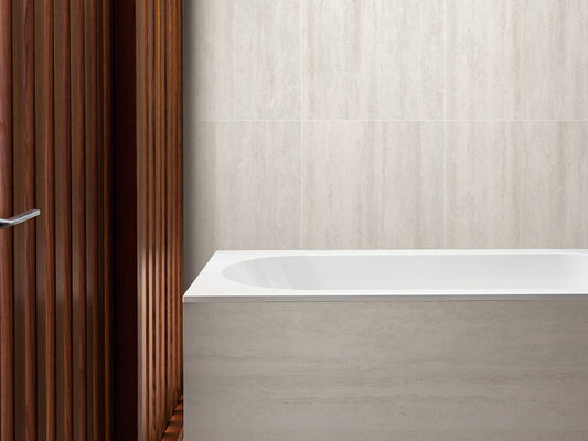 Antiderrapante Beige piso interior Travertino 600x1200mm Matt azulejos de porcelana para oficinas