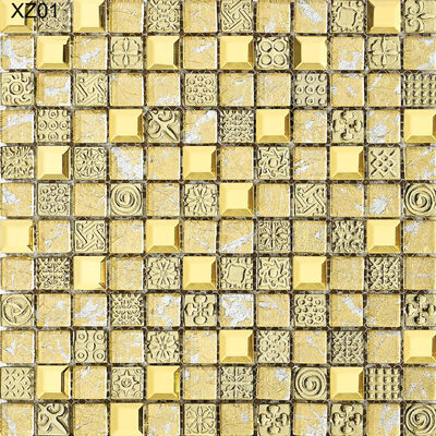 Mosaicos de piscina de vidrio y metal de lujo duraderos y decorativos para reconstrucción y renovación