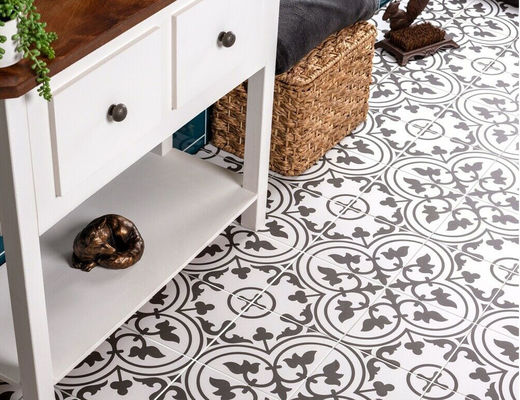 Baldosas de cerámica del lustre blanco del SGS los 20x20cm, tejas del balcón de la porcelana de 8.5m m