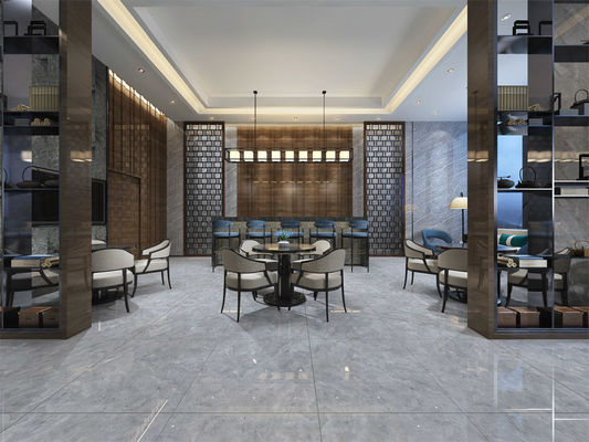 Tejas de suelo del mármol del SGS 500SQM, Grey End Interior Floor Tile los 80x80cm
