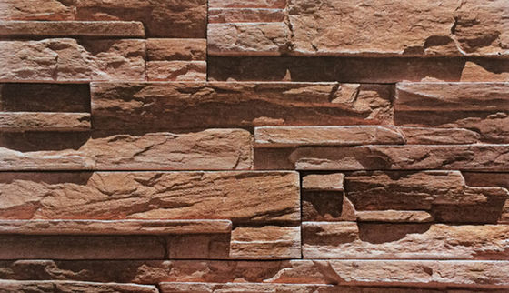 Decoración de piedra cultivada revestimiento ligero 500SQM de la pared de ladrillo