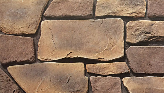 Absorción multicolora de la roca 0,03 del cemento de las piedras de la pared exterior del SGS los 0.14cm