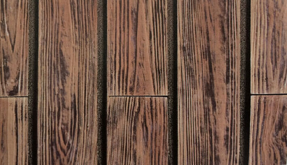 Cemento del grano de madera de la teja de la piedra de la pared de 500SQM 14m m 0,03 absorciones para la cerca