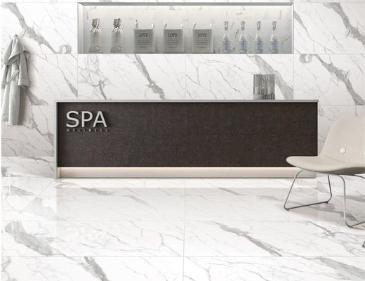 la teja blanca de la porcelana del SGS Carrara de los 45X90cm, pared del fondo de 31KG/ctn TV teja esmaltado