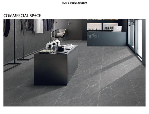 la porcelana de 600x1200m m ISO vitrificada teja a Matt Finish Glazed Grey Marble PRIMERA