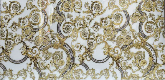 Interior lujoso del oro de PRIMERA 9.8m m y de la decoración casera de plata de la teja 300x600m m