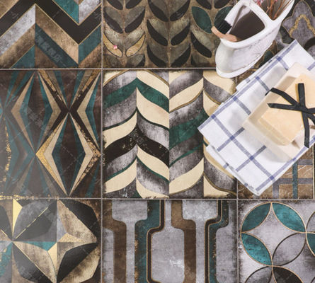 Tejas decorativas de la pared del grueso de W.A 0,02 los 0.82cm, baldosas de oro 200x200m m
