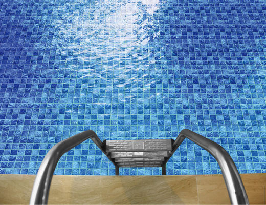 Tejas de mosaico de la piscina de PRIMERA 306×306m m Mesh Mounted esmaltado azul 24kg/box