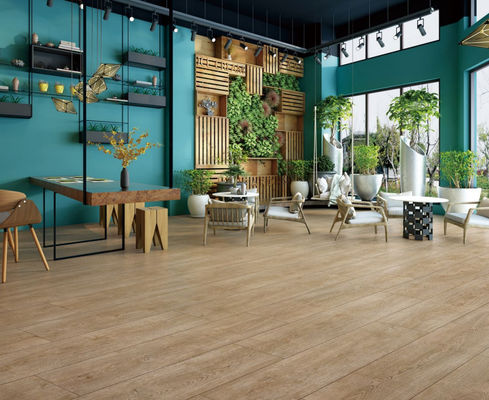la porcelana de madera 36Kgs/Box de 250x1500m m teja el roble poner crema beige 9.5m m densamente