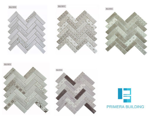 grueso de mármol de madera decorativo de las tejas de mosaico del SGS de 270x290m m 6m m