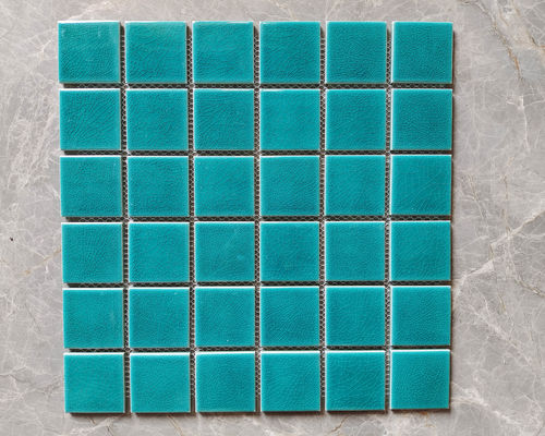 48x48m m Chip Size Swimming Pool Mosaic que las tejas hielan se agrietaron