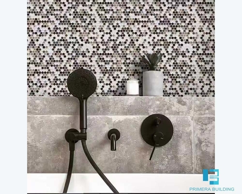 Grueso mezclado abotonado decorativo de las tejas de porcelana de la pared del color 6m m